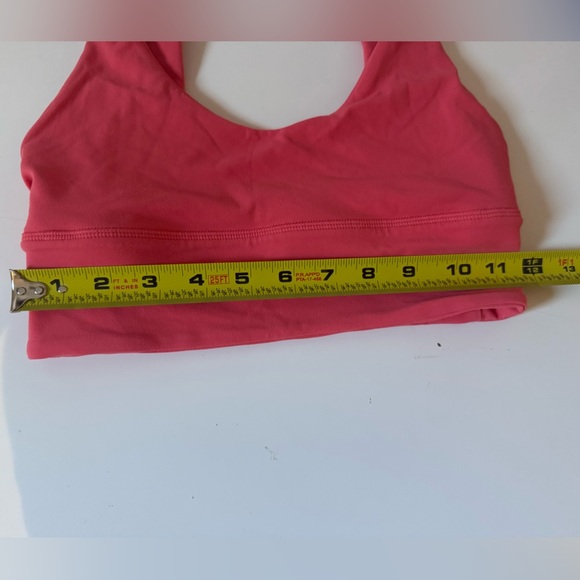 Lululemon Align V Neck Bra Light Support Size 4 A/B Cup Desert Red 30633 - Picture 9 of 11